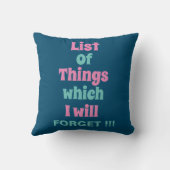 忘れおもしろいた人の毎日のアラーム クッション (裏面)