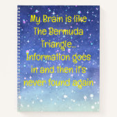 忘れおもしろい物好きの人がスパイラルをリストする引用文 ノートブック (正面)