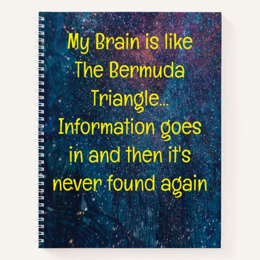 忘れおもしろい物好きの人がスパイラルをリストする引用文 ノートブック (正面)