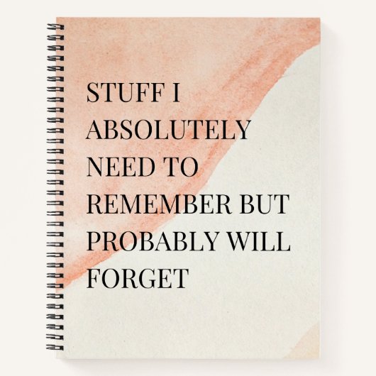 忘れおもしろい物好きの人がピンクに染まることわざ ノートブック (正面)