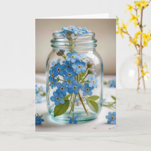 忘れお前の花考えは カード (黄色い花)