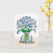 忘れお花考えの悔やみや弔慰 カード (黄色い花)