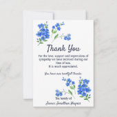 忘れお葬式悔やみや弔慰 サンキューカード (正面)