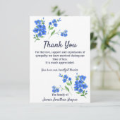 忘れお葬式悔やみや弔慰 サンキューカード (スタンド正面)