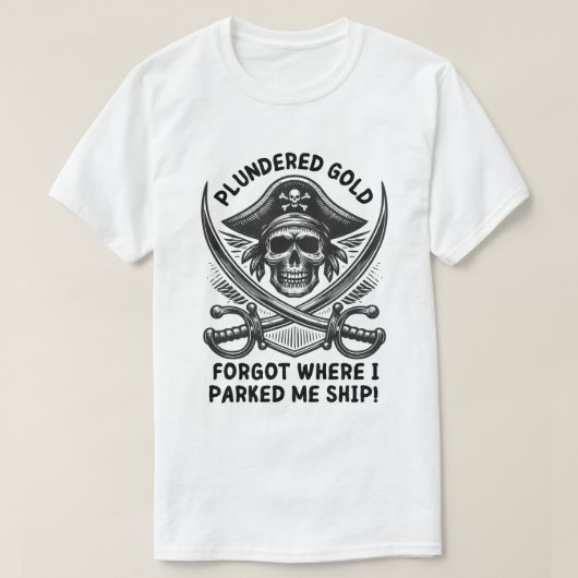 忘れがたい海賊 Tシャツ (デザイン正面)