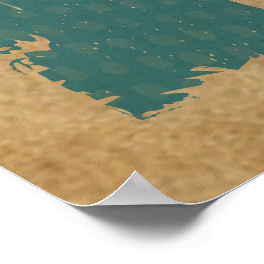 忘れずに猫を拭おもしろいく ポスター (角)