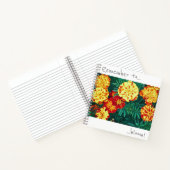 忘れずに開花マリゴールド花ノート ノートブック (内部)