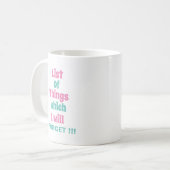 忘れっぽい人への面白いリマインダー コーヒーマグカップ (正面左)