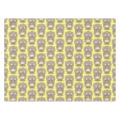 忘れっぽい愛らしい太ったハムスターの漫画 テーブルクロス (正面(横))