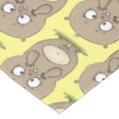 忘れっぽい愛らしい太ったハムスターの漫画 テーブルクロス (アングル)