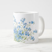 忘れないでくださいねの花の特製マグカップ ジャンボコーヒーマグカップ (正面右)