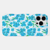 忘れないでください 水彩の花 iPhoneケース (裏面横)