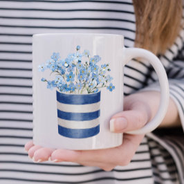 忘れないでください 花を愛する人への陶器 コーヒーマグカップ
