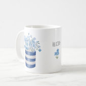 忘れないでください 花を愛する人への陶器 コーヒーマグカップ (正面左)