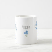 忘れないでください 花を愛する人への陶器 コーヒーマグカップ (中央)