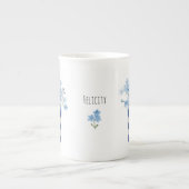 忘れないでください 花を愛する人への陶器 ボーンチャイナマグカップ (正面)