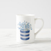 忘れないでください 花を愛する人への陶器 ボーンチャイナマグカップ (右)