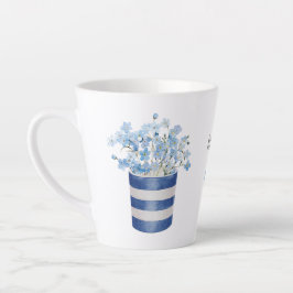 忘れないでください 花好き 陶器 カフェラテマグ
