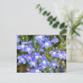 忘れないでブルーの花ポストカード ポストカード (スタンド正面)