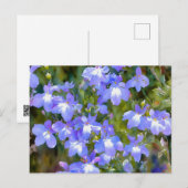 忘れないでブルーの花ポストカード ポストカード (正面/裏面)