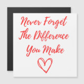 忘れないで、あなたがもたらす違いに、感謝を (正面/裏面)