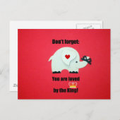 忘れないで：あなたは王様に愛されている！ ポストカード (正面/裏面)