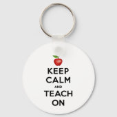 忘れないで、落ち着いて、先生として教え続けて キーホルダー (正面)