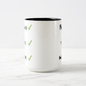 忘れないべきチェックリスト ツートーンマグカップ (中央)