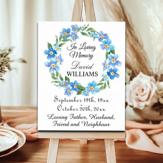 忘れな草　愛する記憶の追悼式 ポスター