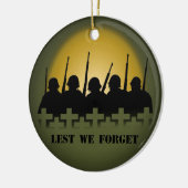 『忘れぬために』兵士への追悼記念品 オーナメント (左)