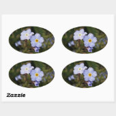 忘れは私は花を 楕円形シール (シート)