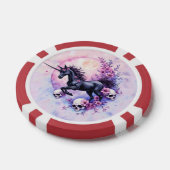 忘れられたバラの中の月明かりのユニコーン、 ポーカーチップ (シングル)