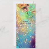 忘れられた影の庭 - バタフライ プラント、青 招待状 (裏面)