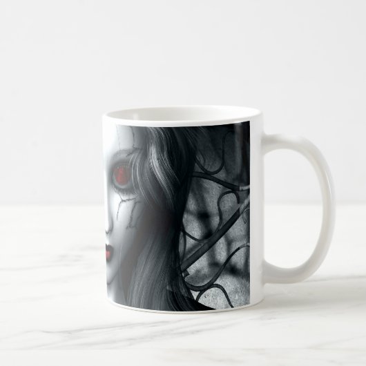 忘れられた暴風雨のゴシック様式芸術のマグ コーヒーマグカップ (右)