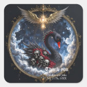 忘れられた魂の白鳥 スクエアシール (正面)