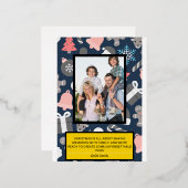 忘れられないクリスマスメモリーカード 箔シーズンポストカード (正面/裏面)