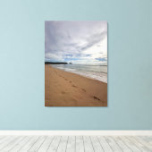 忘れられないフットプリント写真 キャンバスプリント (インサイチュ (ウッドフロア))