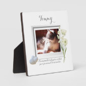 忘れられないペットメモリアルプレート フォトプラーク (正面)