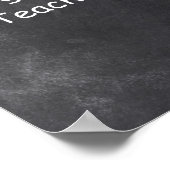 忘れられない先生シャルボードクラスの装飾 ポスター (角)