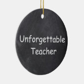 忘れられない先生シャルボードデザインギフトアイディア セラミックオーナメント (右)