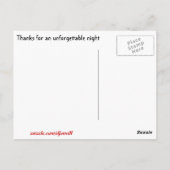 忘れられない夜 ポストカード (裏面)