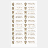 忘れられない太ったハムスターパーソナライズされた漫画 ラベル (シート)