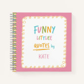 忘れられない小おもしろいさな引用文 ノートブック (正面)