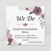 忘れられない思い出の招待状 エンクロージャーカード (正面)