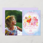 忘れられない甘い誕生日ハートガール4th日 招待状 (正面/裏面)