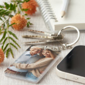 忘れられない瞬間 – パーソナライズされたパパの愛 キーホルダー (正面右)