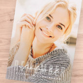 忘れられない素晴らしい人生を記念する現代的な写真 招待状