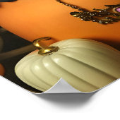 忘れられない美しい不気味な人形ポートレートハロウィーン ポスター (角)