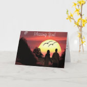 忘れられない行方不明挨拶 カード (黄色い花)