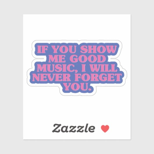 忘れられない音楽で絆を結ぶ シール (シート)